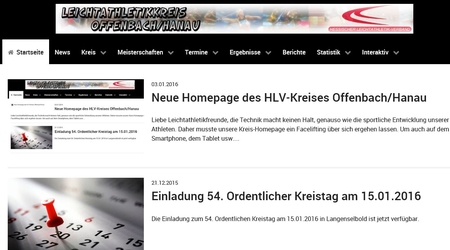 Neu Homepage im HLV-Design